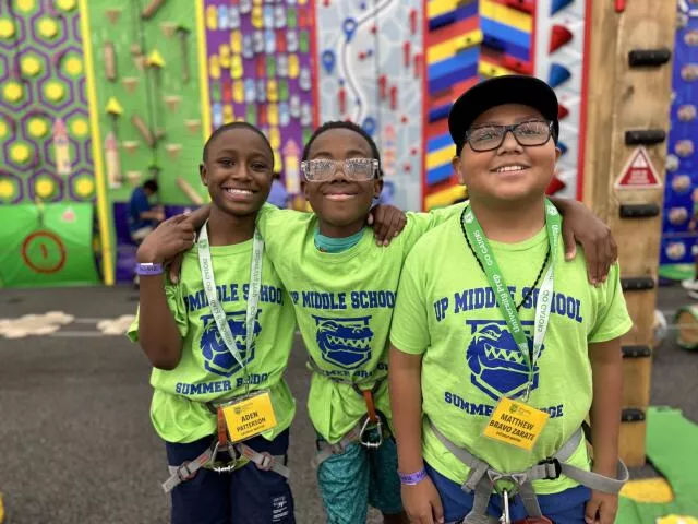 Kids fun climbing field trip