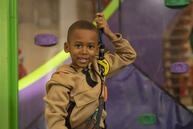 Rock climbing birthday party Industry City